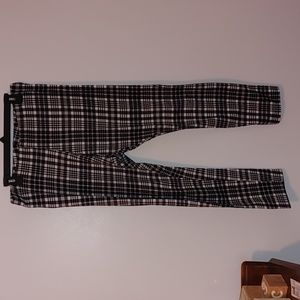 Women's a.n.a Pull On Pants; Black & White; size XL;
